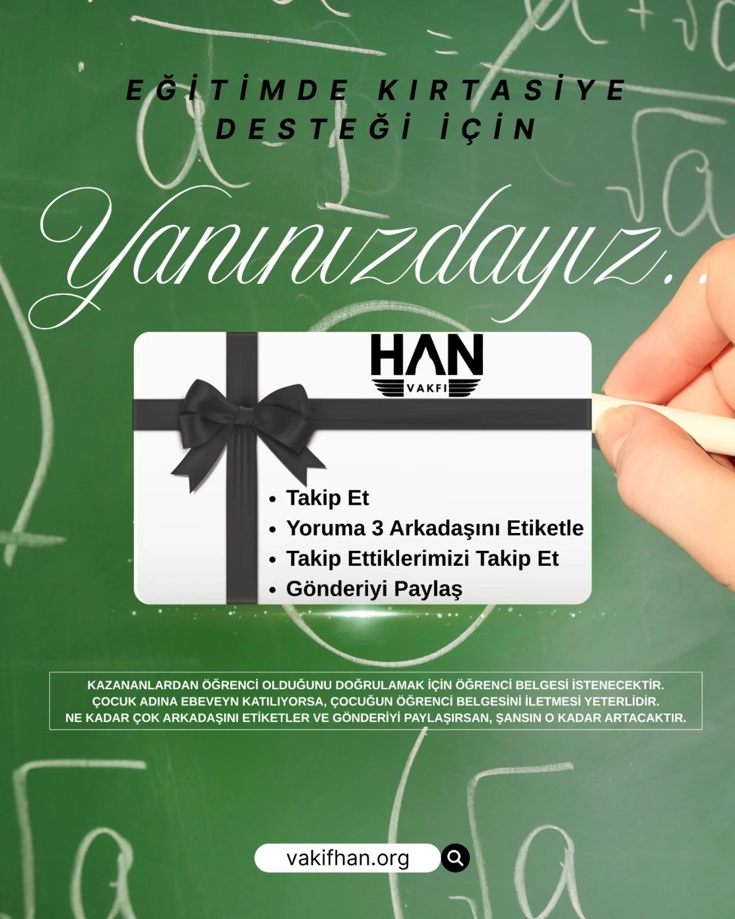 KIRTASİYE DESTEK ÇEKİLİŞİ!