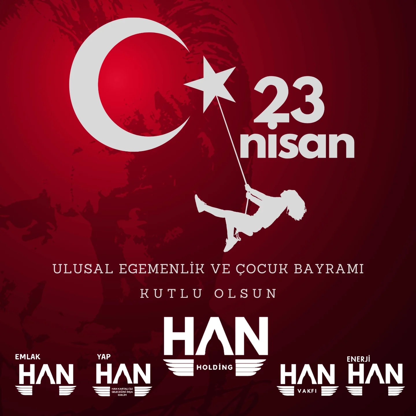 23 Nisan Ulusal Egemenlik ve Çocuk Bayramı’nı saygı ve gururla kutluyoruz